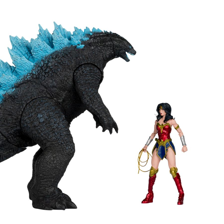 Justice League (comics) - Wonder Woman 7" vs Atomic Blast Godzilla MegaFig Action Figure 2-Pack
