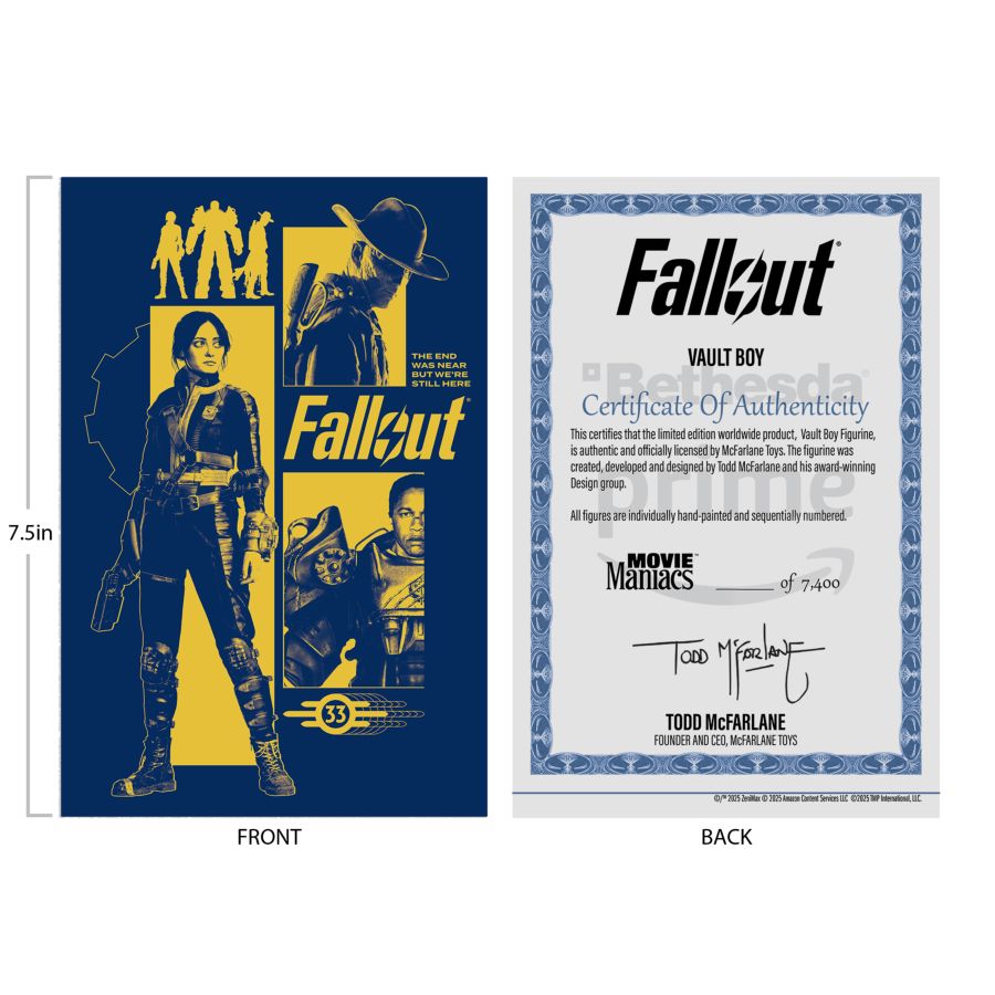 Fallout (TV) - Vault Boy (Season 2) V3 Movie Maniacs 6" Posed Figure
