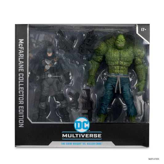 DC Comics - Batman Vs Killer Croc (The Grim Knight) Collector Edition 2-Pack