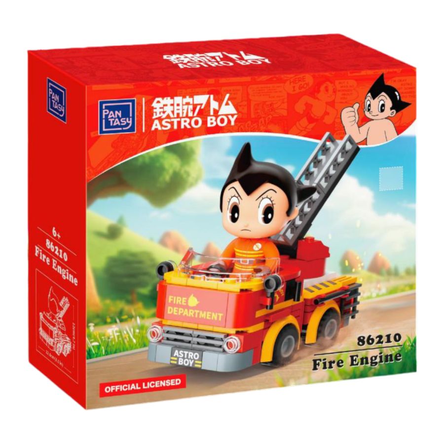 Astro Boy - Astro Boy in Fire Engine Construction Set (184 Piece Kit)