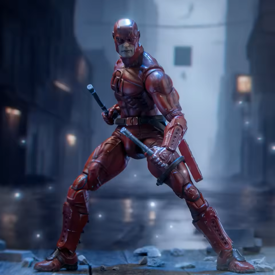 Red Merdock Murdock - Marvel Daredevil Classic Red (1/12 scale) – Dee Pop Culture ...