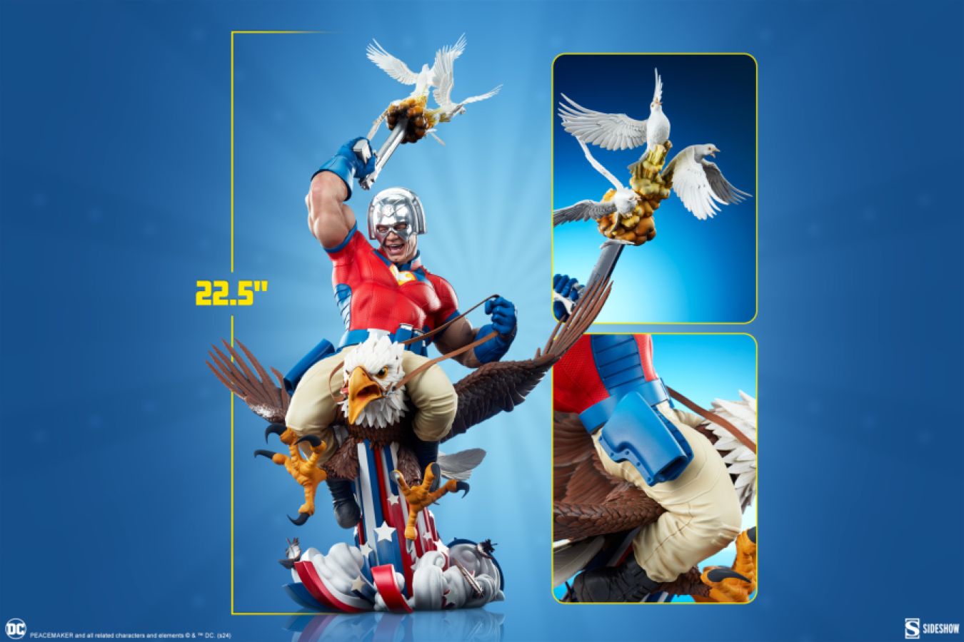 Peacemaker (TV) - Peacemaker Eat Peace... Statue **Pre-order**