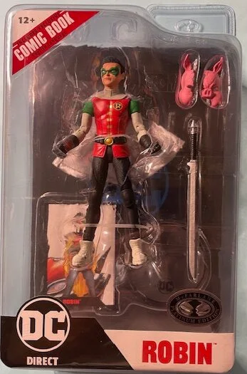 DC Page Punchers Robin (Batman: Reborn) 7” Action Figure with Comic Book Platinum Edition