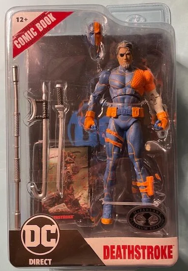 Deathstroke (DC Rebirth) Action Figure with Comic (Page Punchers) PLATINUM