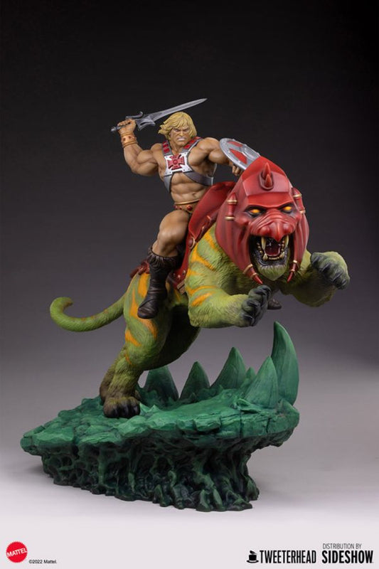 Masters of the Universe - He-Man & Battle Cat Deluxe Maquette