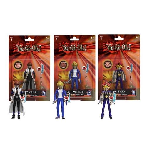 YU-GI-OH 4" Action Figure with Accessories and Collectible Card Assortment