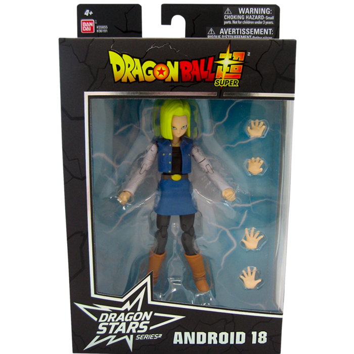 Dragon Ball Super - Android 18 Dragon Stars 6.5” Scale Action Figure (Series 12)