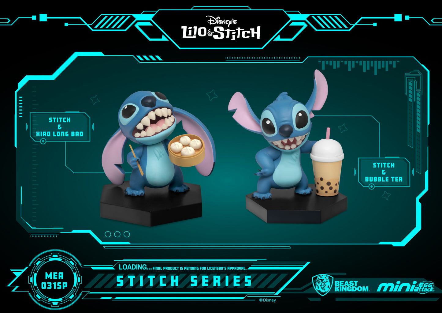 Beast Kingdom Mini Egg Attack Lilo & Stitch Series Stitch Asian Cuisine 2 Pack