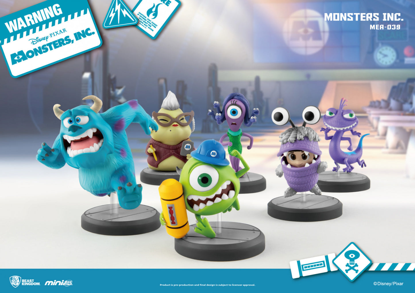 Beast Kingdom Mini Egg Attack Monsters Inc Series Set (CDU of 6)