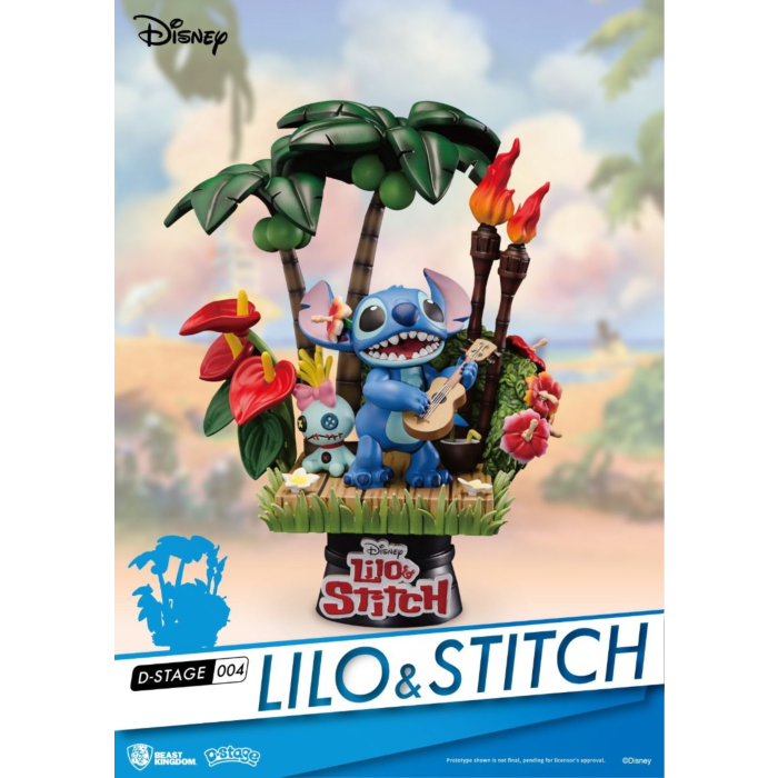 Lilo & Stitch - Stitch & Scrump D-Stage 6" PVC Diorama Statue