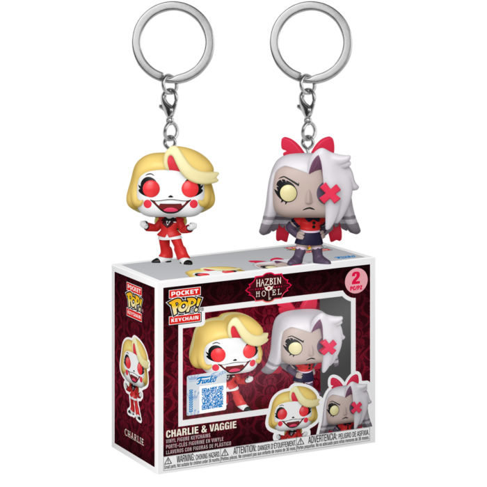 Hazbin Hotel - Charlie & Vaggie Pocket Pop! Keychain 2-Pack