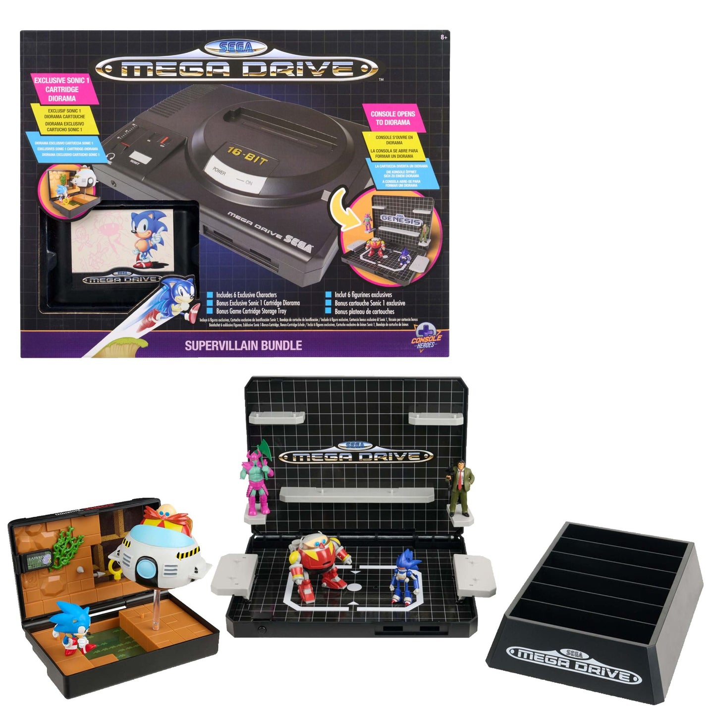 Console Heroes Sega Mega Drive Supervillain Bundle Diorama
