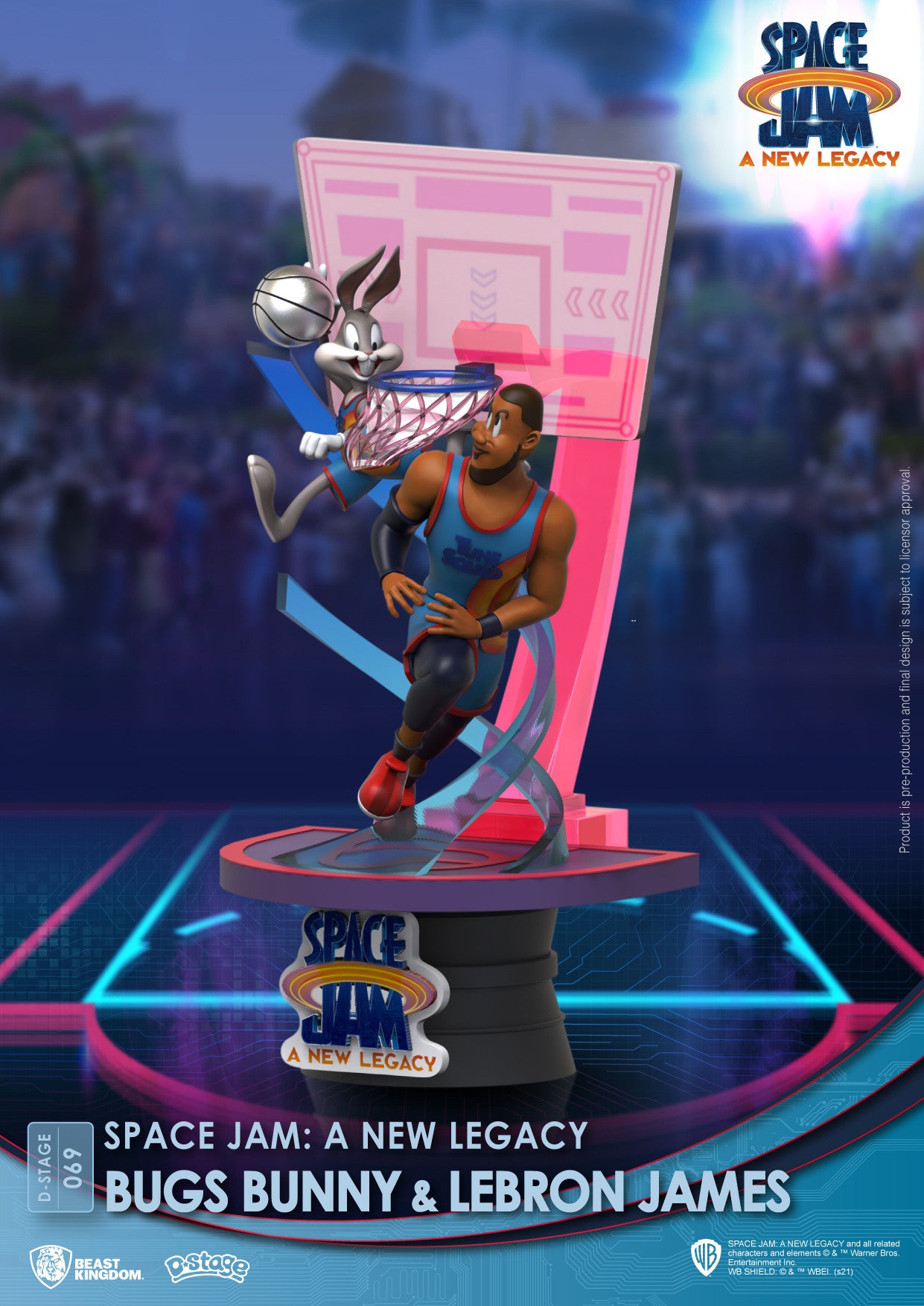 Beast Kingdom D Stage Space Jam a New Legacy Bugs Bunny & Lebron James