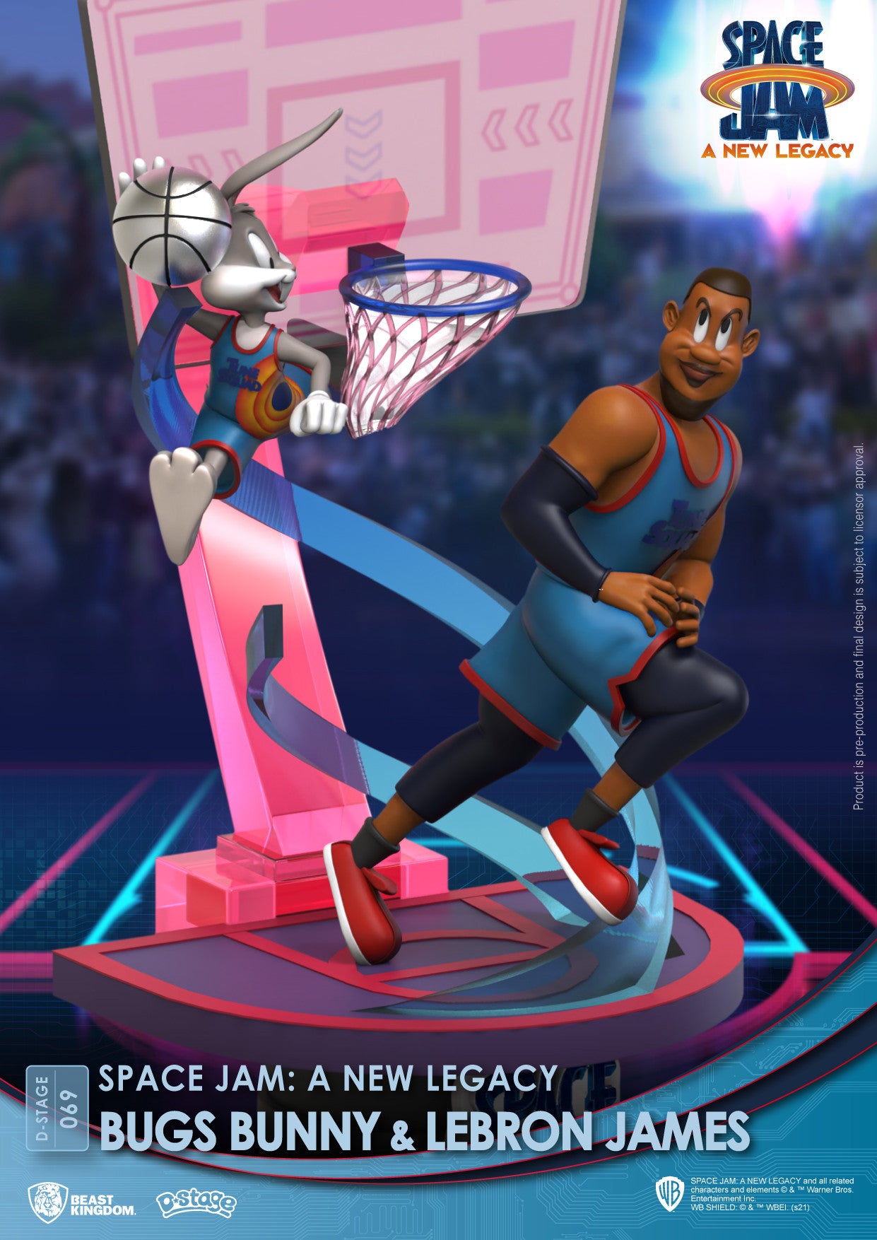 Beast Kingdom D Stage Space Jam a New Legacy Bugs Bunny & Lebron James