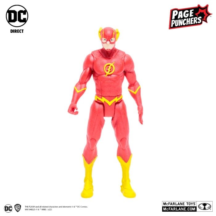 Flashpoint - The Flash with Comic Book Page Punchers 3” Scale Action Figure Pack (2022 SDCC Metallic Cover Variant)