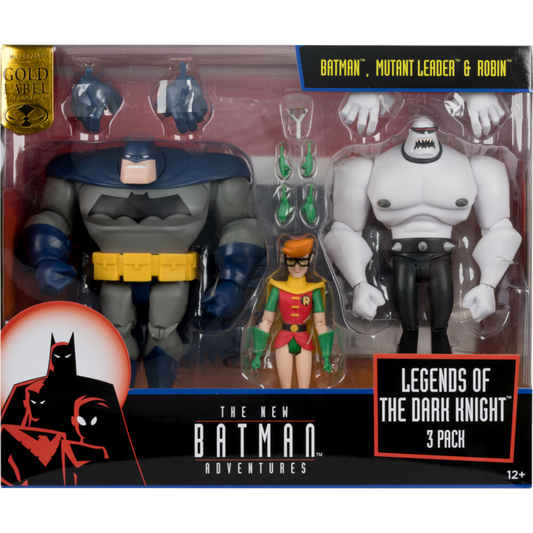 The New Batman Adventures (1997) - Batman, Mutant Leader & Robin (Legends of the Dark Knight) Gold Label 6" Scale Action Figure 3-Pack