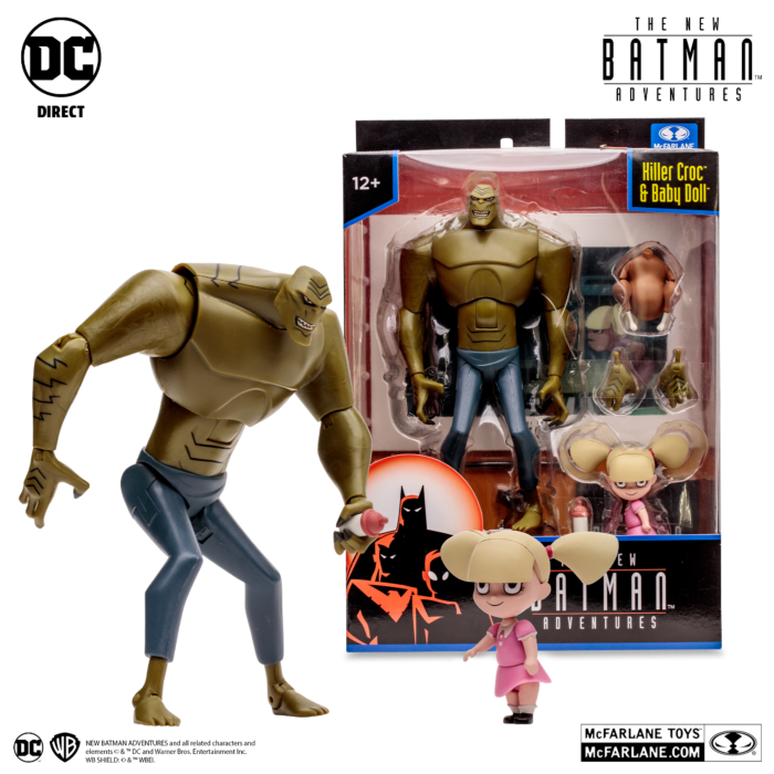 The New Batman Adventures (1997) - Killer Croc & Baby Doll 6" Scale Action Figure