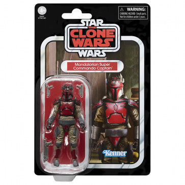 Star Wars The Vintage Collection The Clone Wars - Mandalorian Super Commando Captain Action Figure