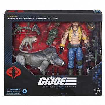 **Pre-order** G.I. Joe Classified Series: #125 Dreadnok Gnawgahyde and pets Porkbelly & Yobbo