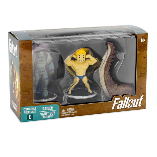 Fallout Raider & Vault Boy (Strength) 3" Collectable Figures Set (E)