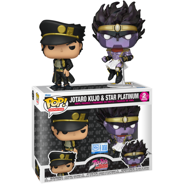 Jojo's Bizarre Adventure - Jotaro Kujo & Star Platinum Pop! Vinyl Figure 2-Pack