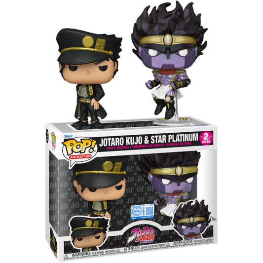 Jojo's Bizarre Adventure - Jotaro Kujo & Star Platinum Pop! Vinyl Figure 2-Pack