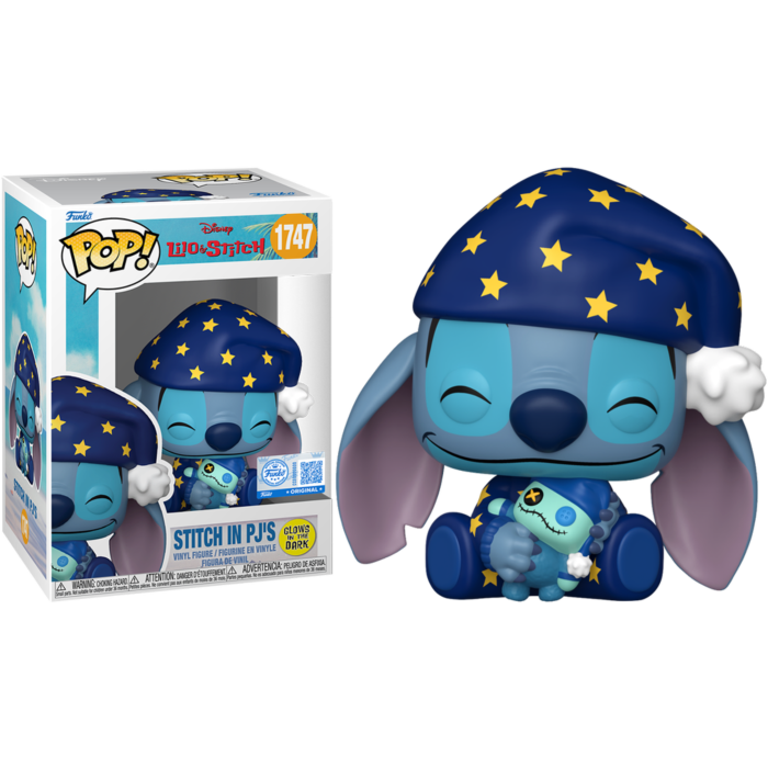 Lilo & Stitch - Stitch in PJ's Glow-in-the-Dark Pop! Vinyl Figure