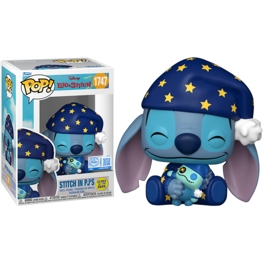 Lilo & Stitch - Stitch in PJ's Glow-in-the-Dark Pop! Vinyl Figure