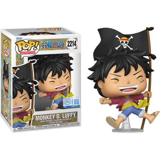 One Piece - Luffy w/Flag Pop! RS