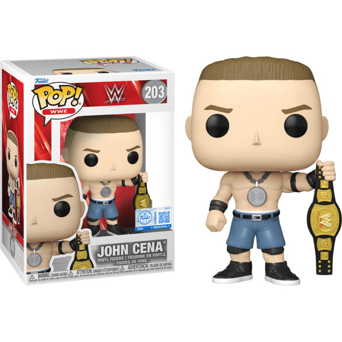 WWE - John Cena with Spinner Championship Belt Pop! Vinyl Figure