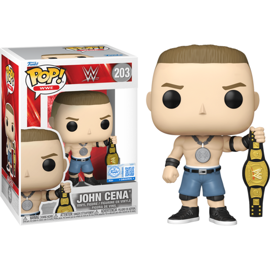 WWE - John Cena with Spinner Championship Belt Pop! Vinyl Figure