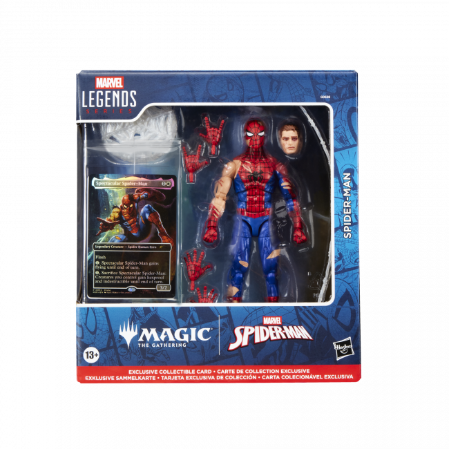 **Pre Order** Marvel Legends Series x Magic: The Gathering Battle-Damaged Spider-Man
