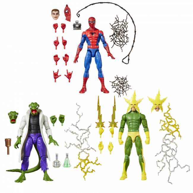 **Pre Order**Marvel Legends Series Spider-Man, Marvel's Lizard, & Marvel's Electro