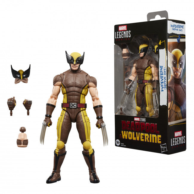 Marvel Legends Series Wolverine (Brown Suit), Movie 6" Action Figure