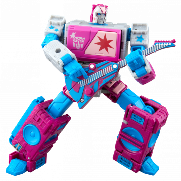 Transformers Jem and the Holograms Autobot Blaster & KP Glit, KP Sundor, and KP Rosanna