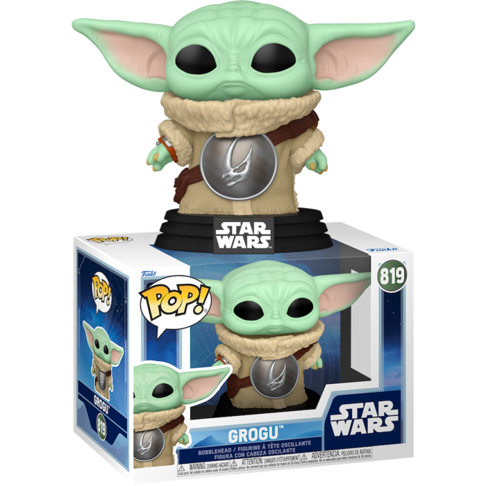 Star Wars: The Mandalorian & Grogu (2026) - Grogu with Crest Pop! Vinyl Figure