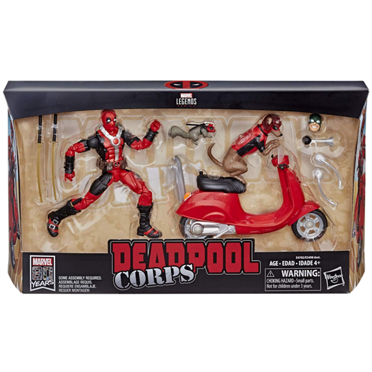 Deadpool - Ultimate Deadpool Corps Deadpool, Dogpool & Squirrelpool with Scooter Marvel Legends 6" Action Figure 4-Pack