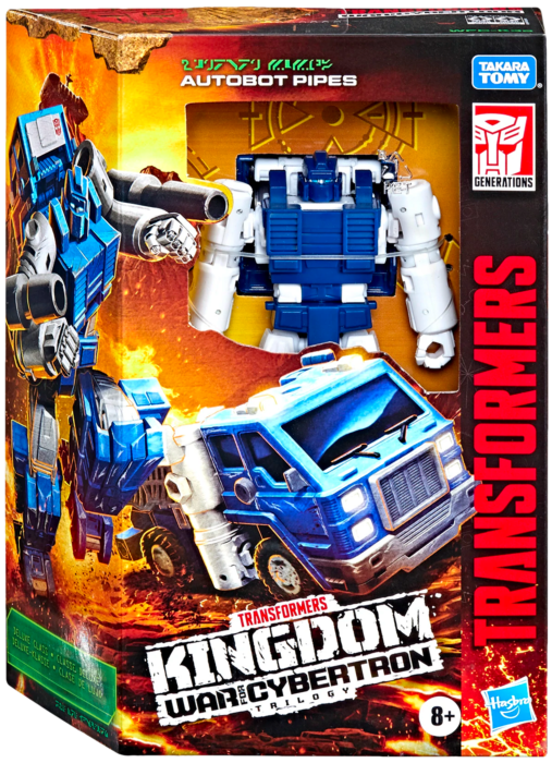 Transformers: War for Cybertron: Kingdom - Autobot Pipes Deluxe Class 5.5” Action Figure