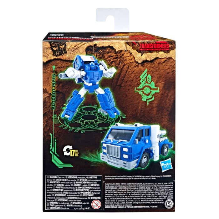 Transformers: War for Cybertron: Kingdom - Autobot Pipes Deluxe Class 5.5” Action Figure