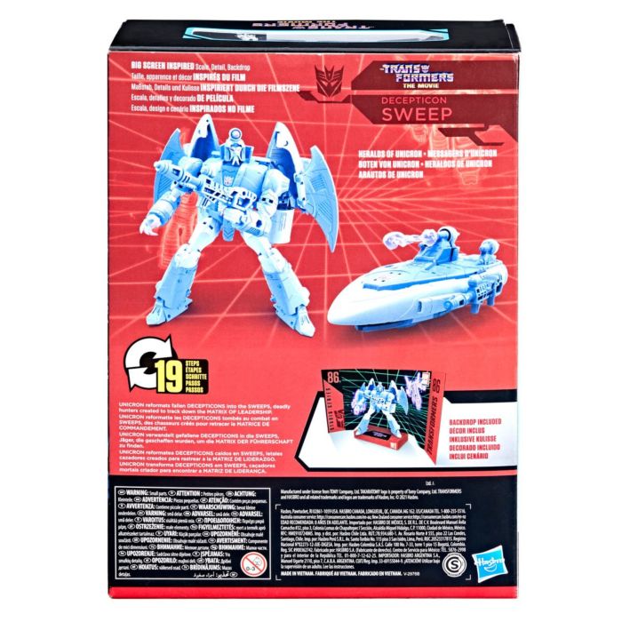 The Transformers: The Movie (1986) - Decepticon Sweep Studio Series Voyager Class 6.5” Action Figure