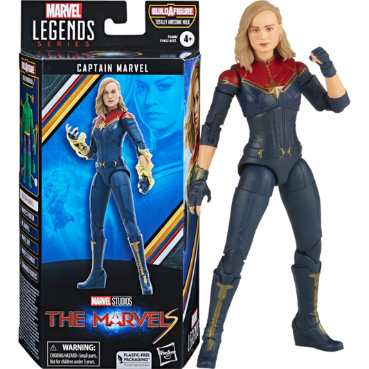 The Marvels (2023) - Captain Marvel Marvel Legends 6" Scale Action Figure (Totally Awesome Hulk Build-A-Figure)