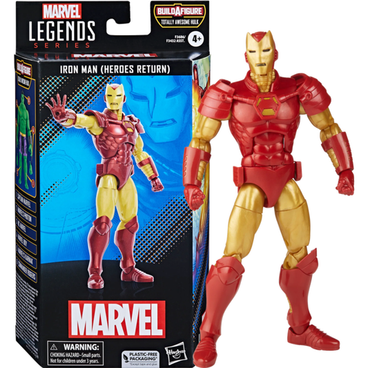 Iron Man - Iron Man (Heroes Return) Marvel Legends 6" Scale Action Figure (Totally Awesome Hulk Build-A-Figure)