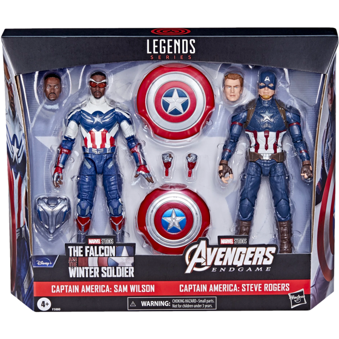 The Falcon and the Winter Soldier - Captain America: Sam Wilson & Steve Rogers Marvel Legends 6” Scale Action Figure 2-Pack