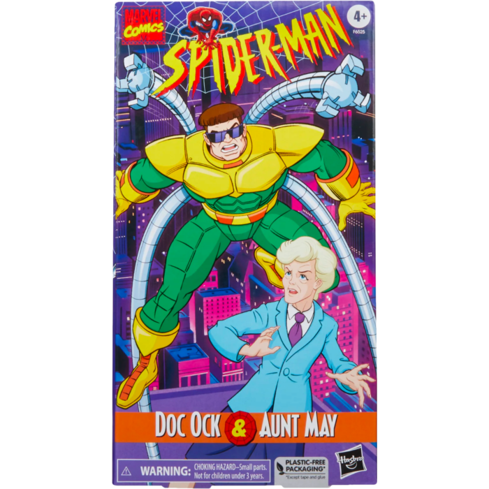 Spider-Man: The Animated Series - Doctor Octopus & Aunt May VHS Marvel Legends 6" Scale Action Figure 2-Pack