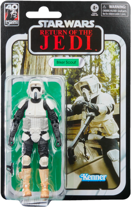 Star Wars Episode VI: Return of the Jedi - Biker Scout 40th Anniversary Black Series Kenner 6” Scale Action Figure