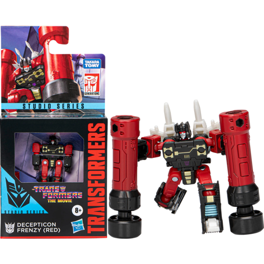 The Transformers: The Movie (1986) - Decepticon Frenzy Figure (Red) Studio Series Core Class 3.5" Action Figure