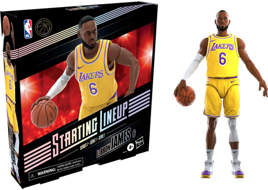 NBA Basketball - LeBron James L.A. Lakers Starting Lineup 6” Scale Action Figure (Series 1)