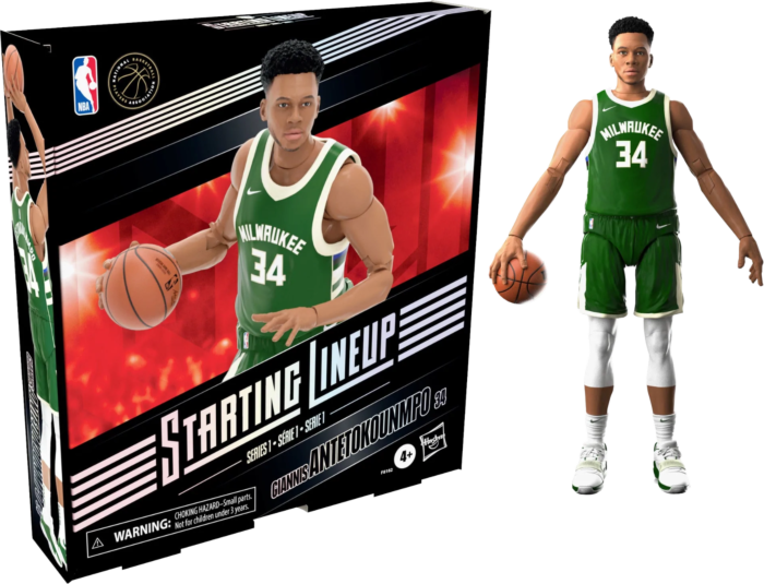 NBA Basketball - Giannis Antetokounmpo Milwaukee Bucks Starting Lineup 6” Scale Action Figure (Series 1)