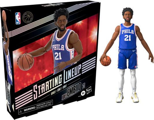 NBA Basketball - Joel Embiid Philadelphia 76ers Starting Lineup 6” Scale Action Figure (Series 1)