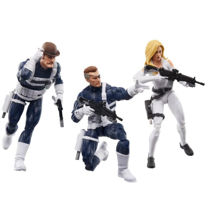 Marvel Comics - Nick Fury Jr., Sharon Carter, & Dum Dum Dugan S.H.I.E.L.D Marvel Legends 6" Scale Action Figure 3-Pack